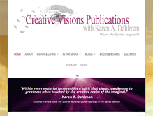 Tablet Screenshot of creativevisionspublications.com